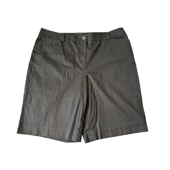 TALBOTS "Perfect Shorts" size 14, 10  in inseam;  Black, Classic Styling - Picture 1 of 9
